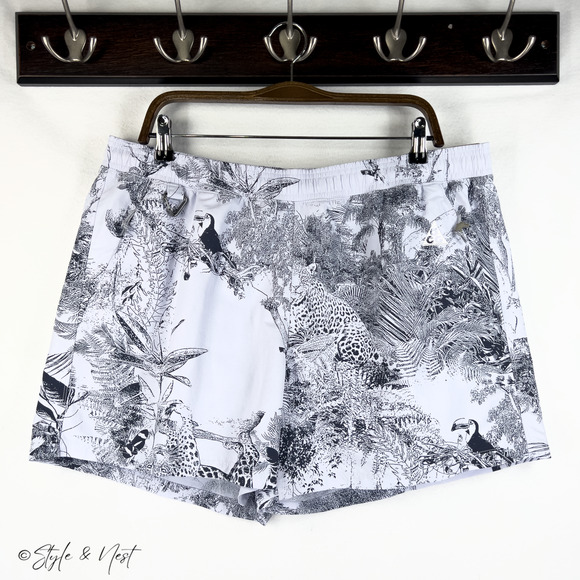 Nike Men's ACG Reservoir Hiking Trail Printed Shorts Size XL NWT Jaguar Tropical - Picture 2 of 9